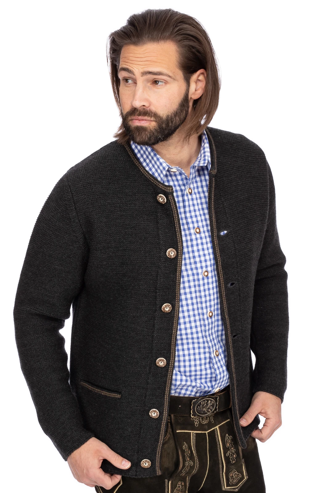 Maddox Strickjacke HAUSSTEIN Anthrazit 12 Maddox Strickjacke HAUSSTEIN Anthrazit – Bild 10