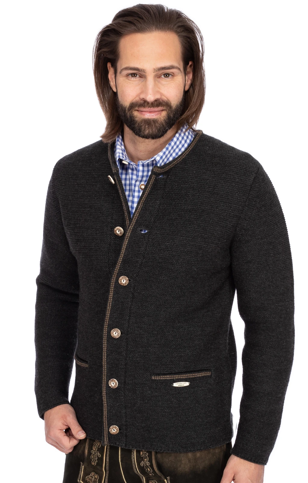 Maddox Strickjacke HAUSSTEIN Anthrazit 13 Maddox Strickjacke HAUSSTEIN Anthrazit – Bild 11