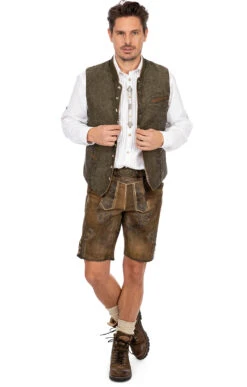 Maddox Weste OLIVER Leinen Oliv 24 Maddox Weste OLIVER Leinen Oliv -Modische Damenbekleidung Geschäft Trachtenweste Gilet Maddox Oliver oliv Leinen O